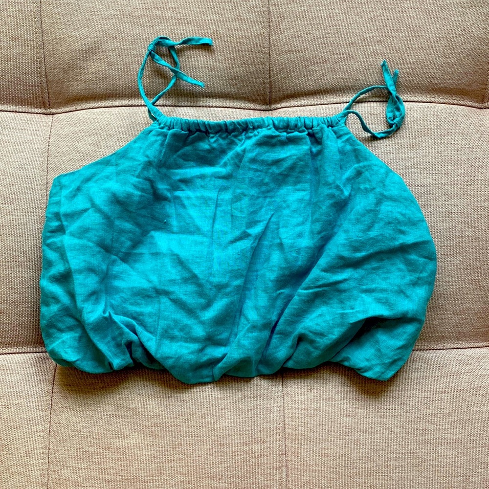 Zara Girls tank top - never used - 10 year old - teal